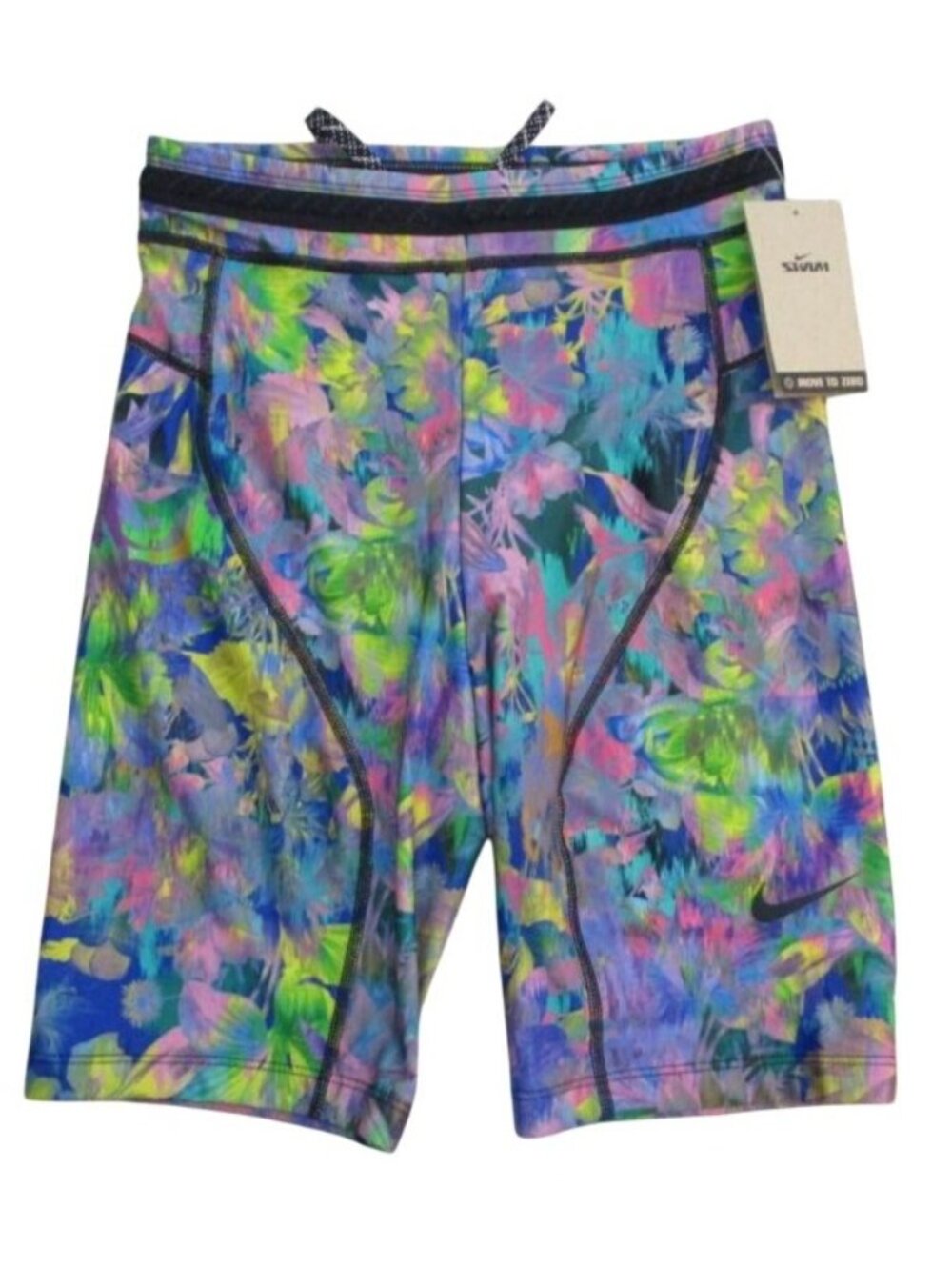 Nike Swim Fusion 9" Kick Shorts NESSD185-990 Women's XL Multicolor Floral NWT
